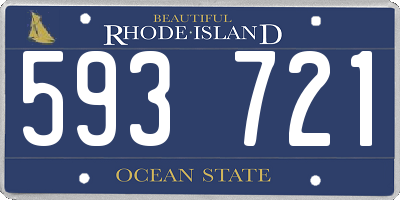 RI license plate 593721