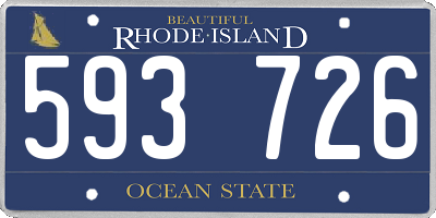 RI license plate 593726