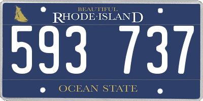 RI license plate 593737