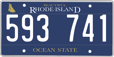 RI license plate 593741