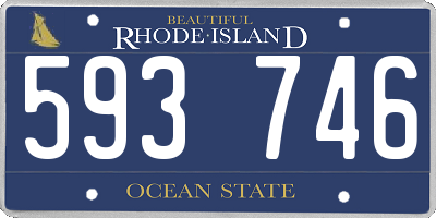 RI license plate 593746