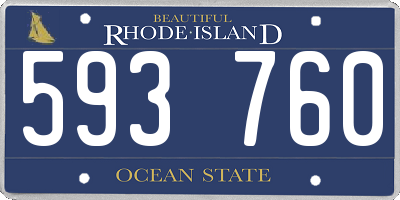 RI license plate 593760