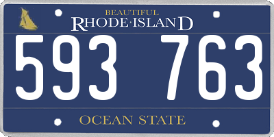 RI license plate 593763