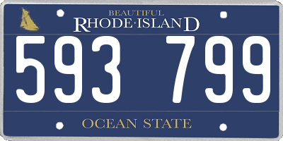RI license plate 593799