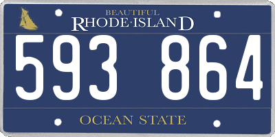 RI license plate 593864