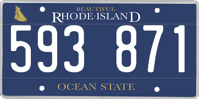 RI license plate 593871