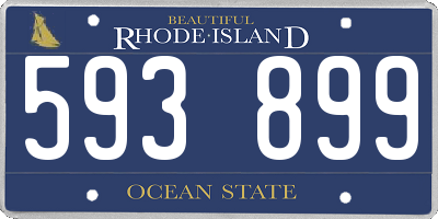 RI license plate 593899