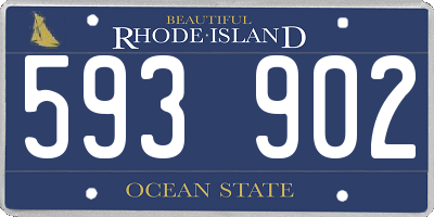 RI license plate 593902