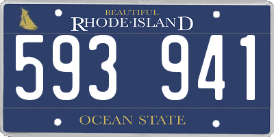 RI license plate 593941