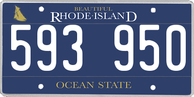 RI license plate 593950
