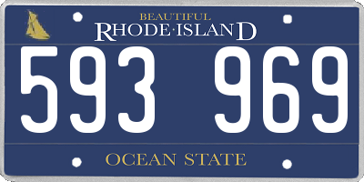 RI license plate 593969