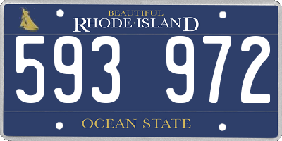 RI license plate 593972