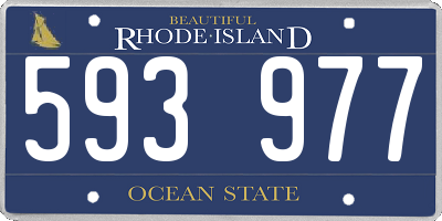 RI license plate 593977