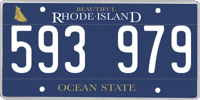 RI license plate 593979