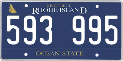 RI license plate 593995