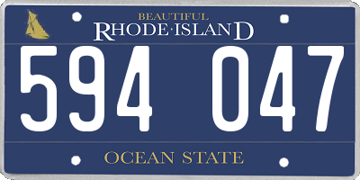 RI license plate 594047