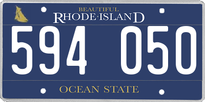 RI license plate 594050