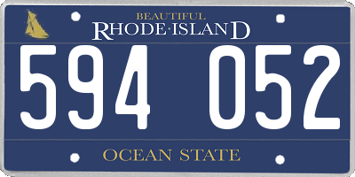 RI license plate 594052