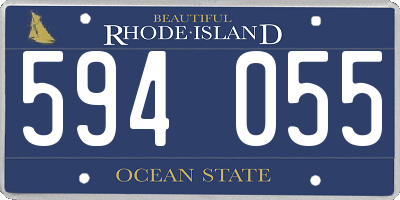 RI license plate 594055