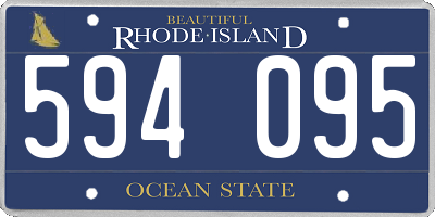 RI license plate 594095