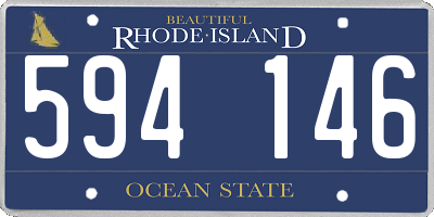 RI license plate 594146