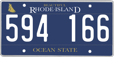 RI license plate 594166