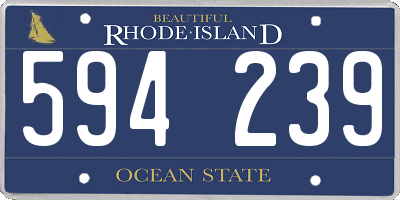 RI license plate 594239