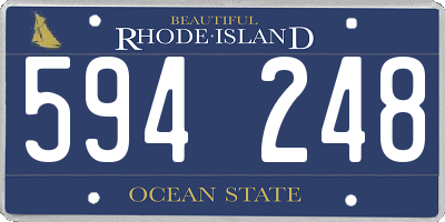 RI license plate 594248