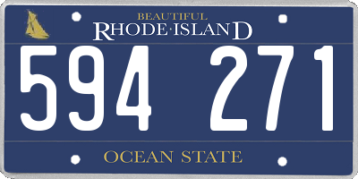 RI license plate 594271