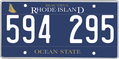 RI license plate 594295