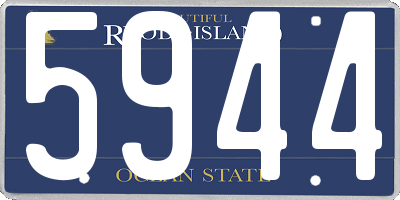 RI license plate 5944