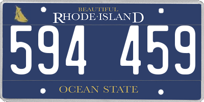 RI license plate 594459