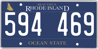 RI license plate 594469