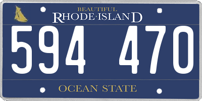 RI license plate 594470