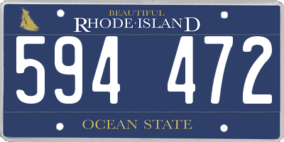 RI license plate 594472