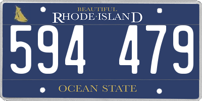 RI license plate 594479