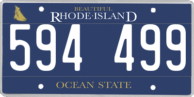 RI license plate 594499