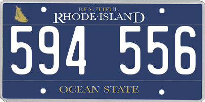 RI license plate 594556