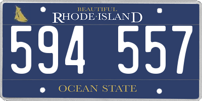 RI license plate 594557
