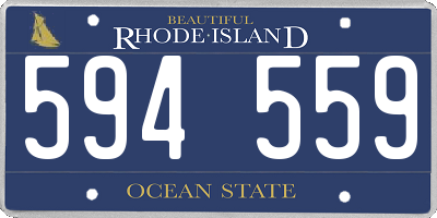 RI license plate 594559