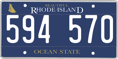 RI license plate 594570