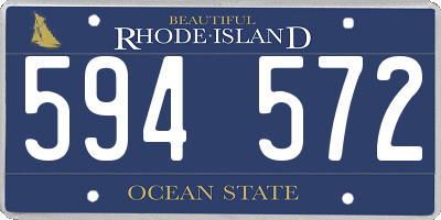RI license plate 594572
