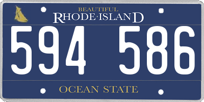 RI license plate 594586