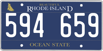 RI license plate 594659