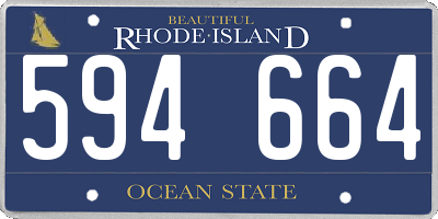 RI license plate 594664