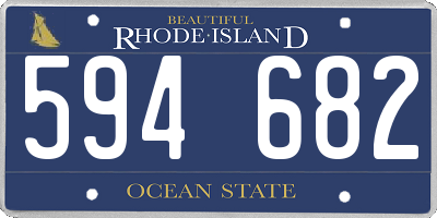 RI license plate 594682