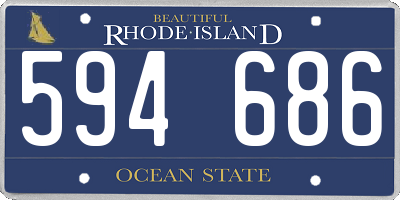 RI license plate 594686