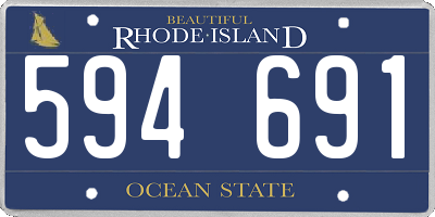 RI license plate 594691