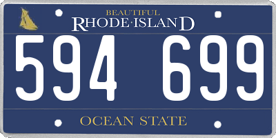 RI license plate 594699