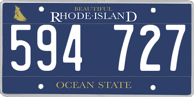 RI license plate 594727